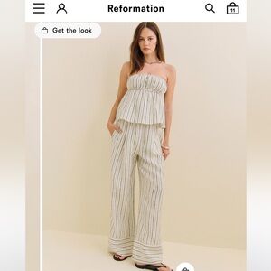 NWT • SET from Reformation in Elsie Stripe